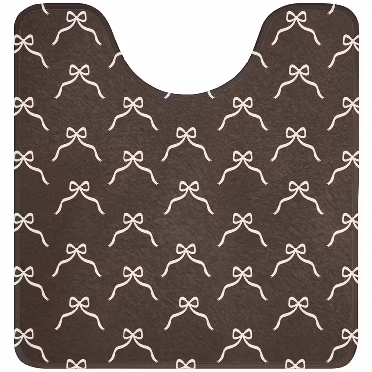 WC Mat - Bruin - Strik - Kerst — 1