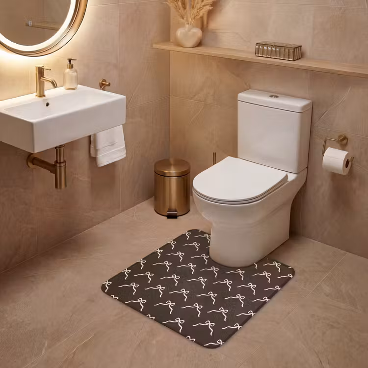 WC Mat - Bruin - Strik - Kerst — 3