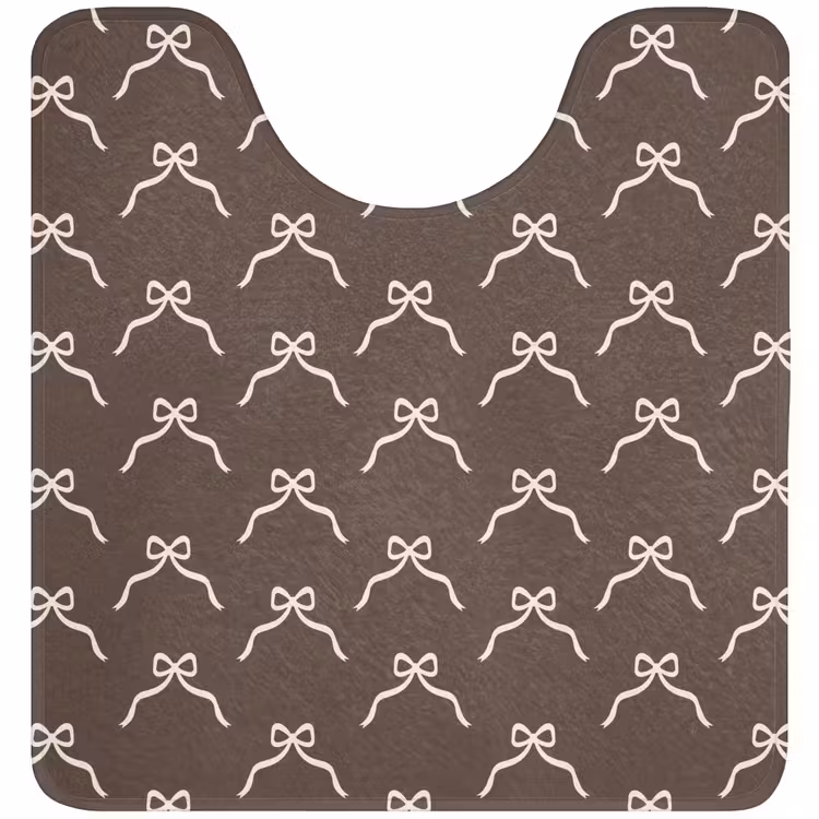 WC Mat - Kerst - Strik - Bruin — 1