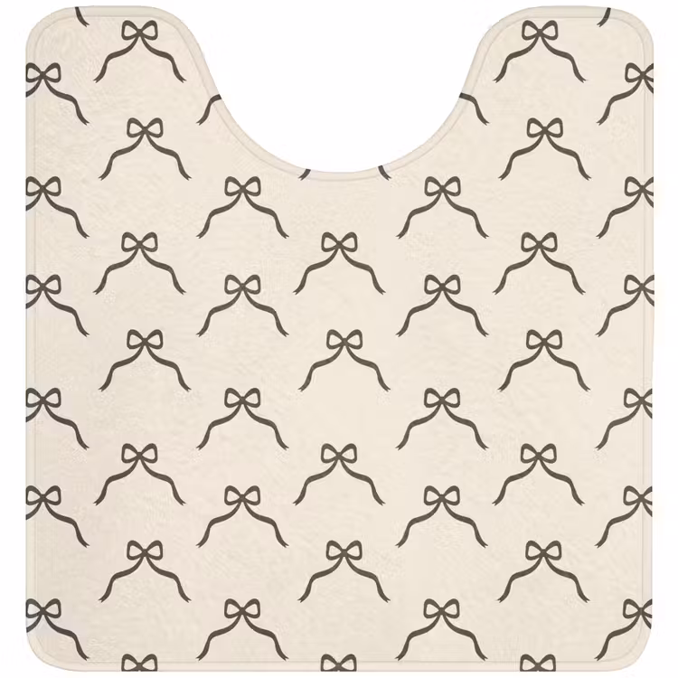 WC Mat - Kerst - Strik - Crème — 1