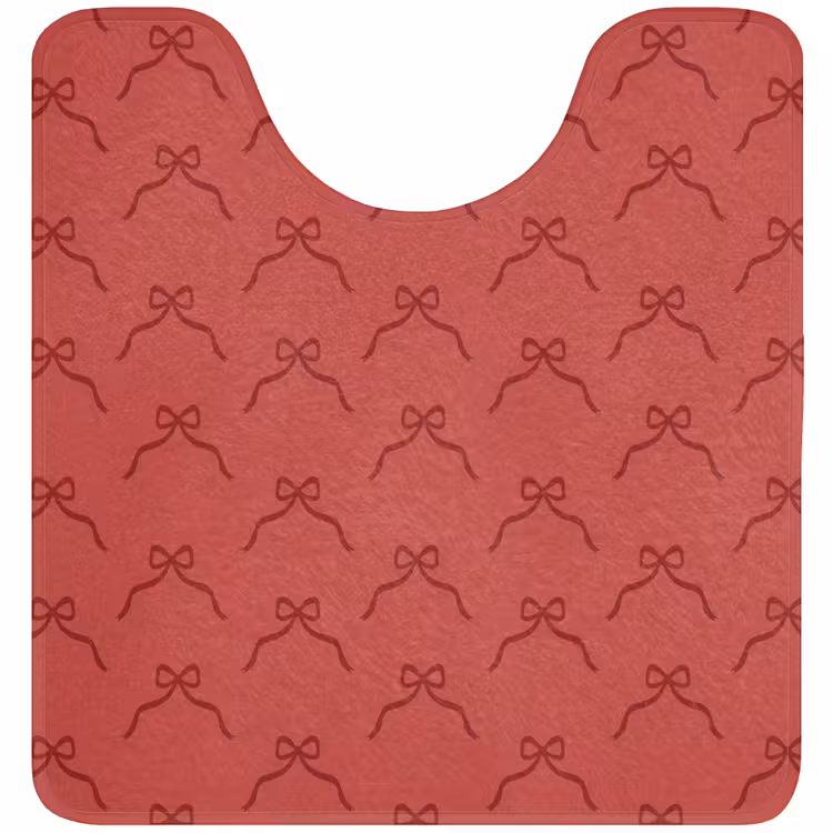 WC Mat - Strik - Rood - Kerst — 1