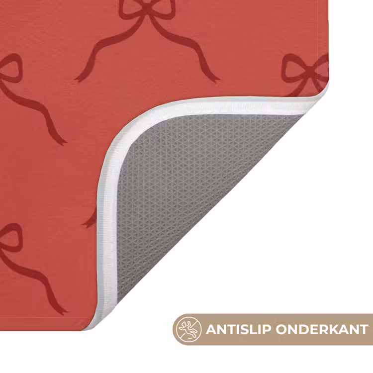 WC Mat - Strik - Rood - Kerst — 4