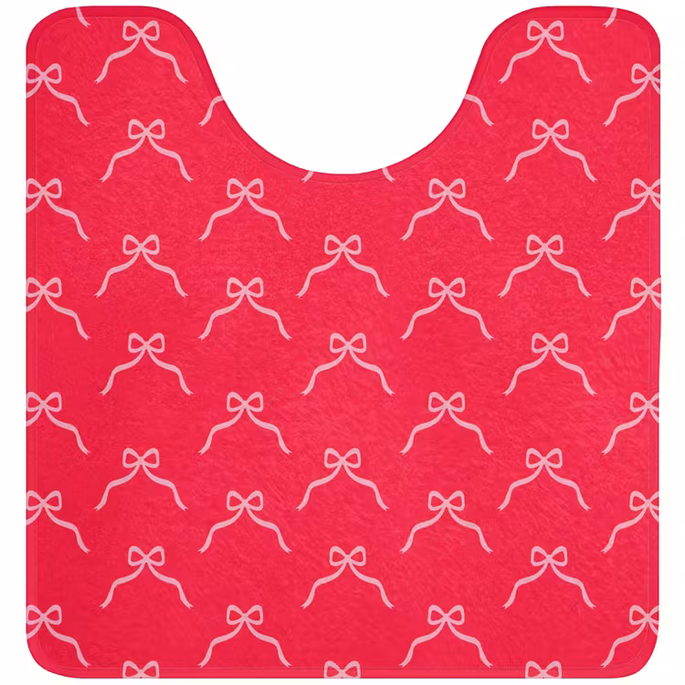 WC Mat - Strik - Rood - Kerst — 1