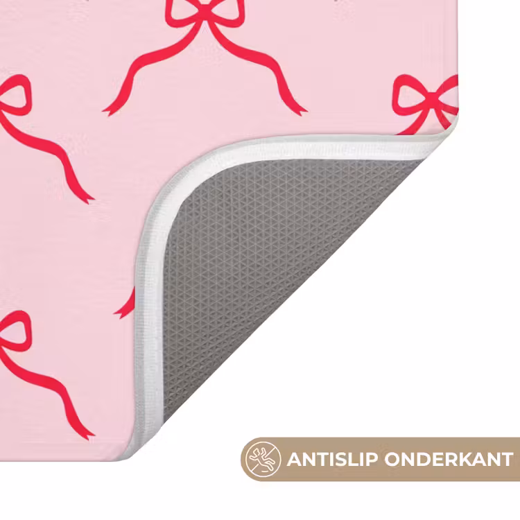 WC Mat - Strik - Rood - Kerst - Roze — 4