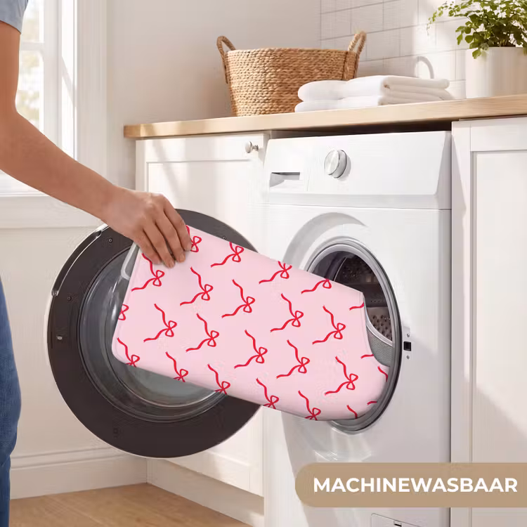 WC Mat - Strik - Rood - Kerst - Roze — 6