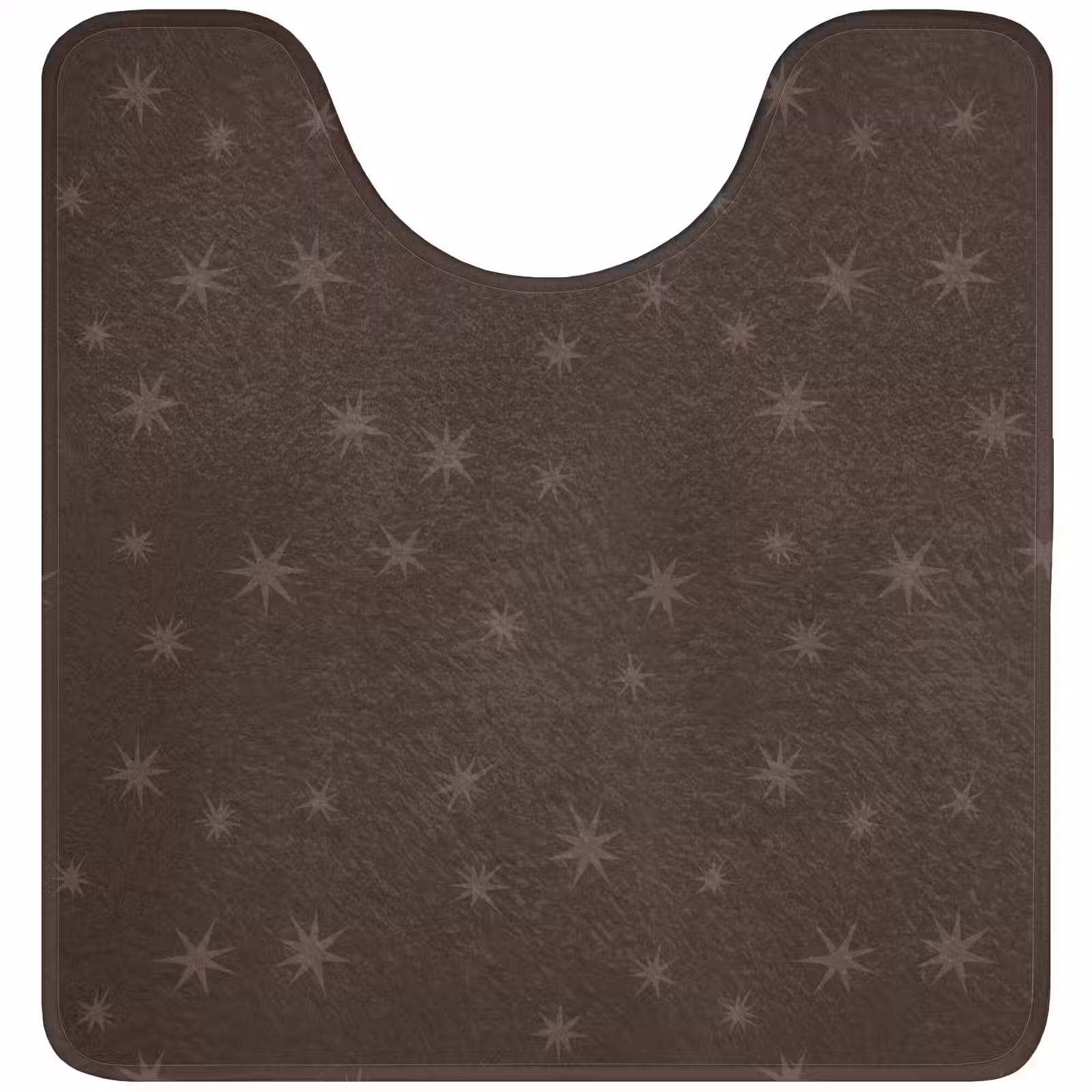 WC Mat - Bruin - Sterren - Kerst — 1