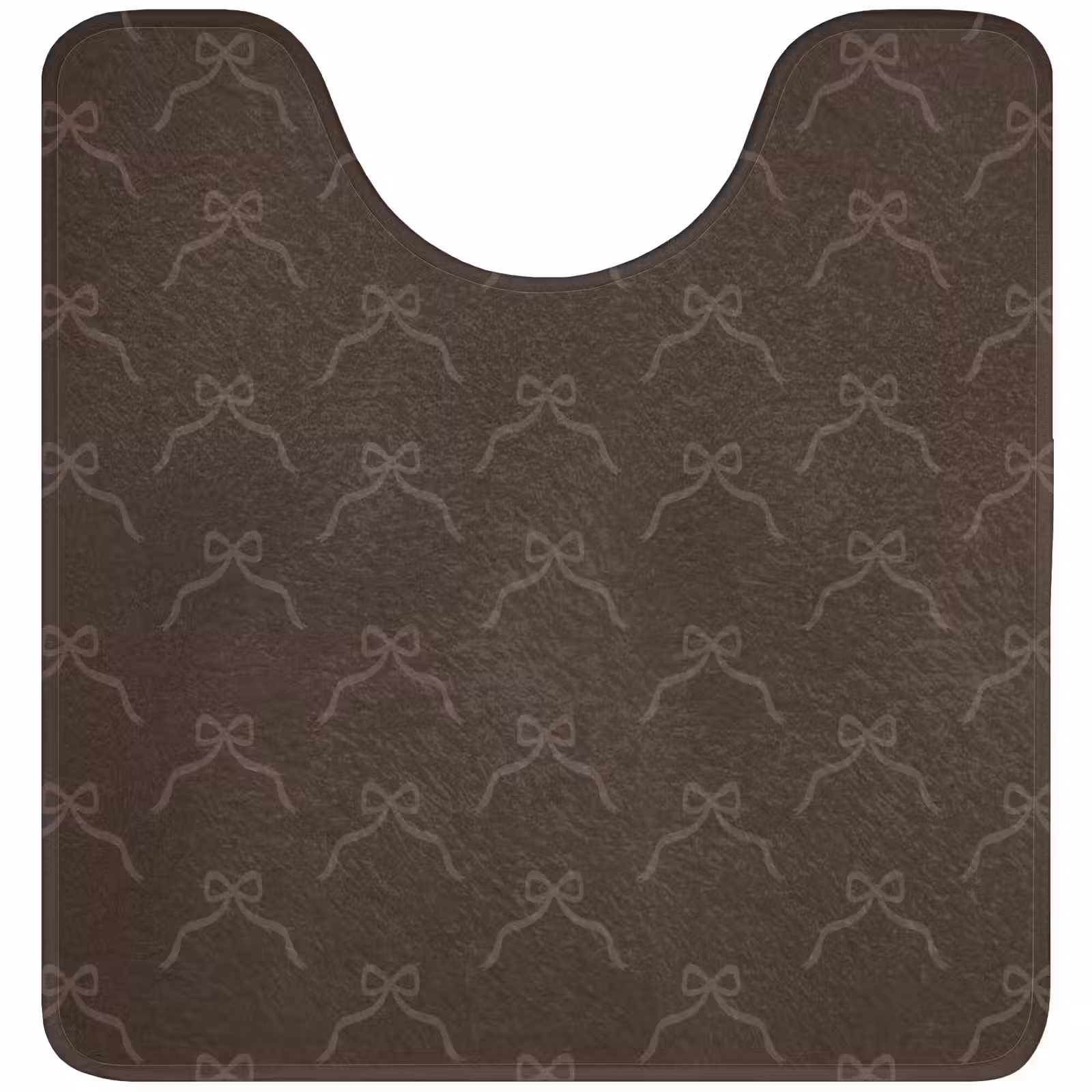 WC Mat - Kerst - Bruin - Strik — 1