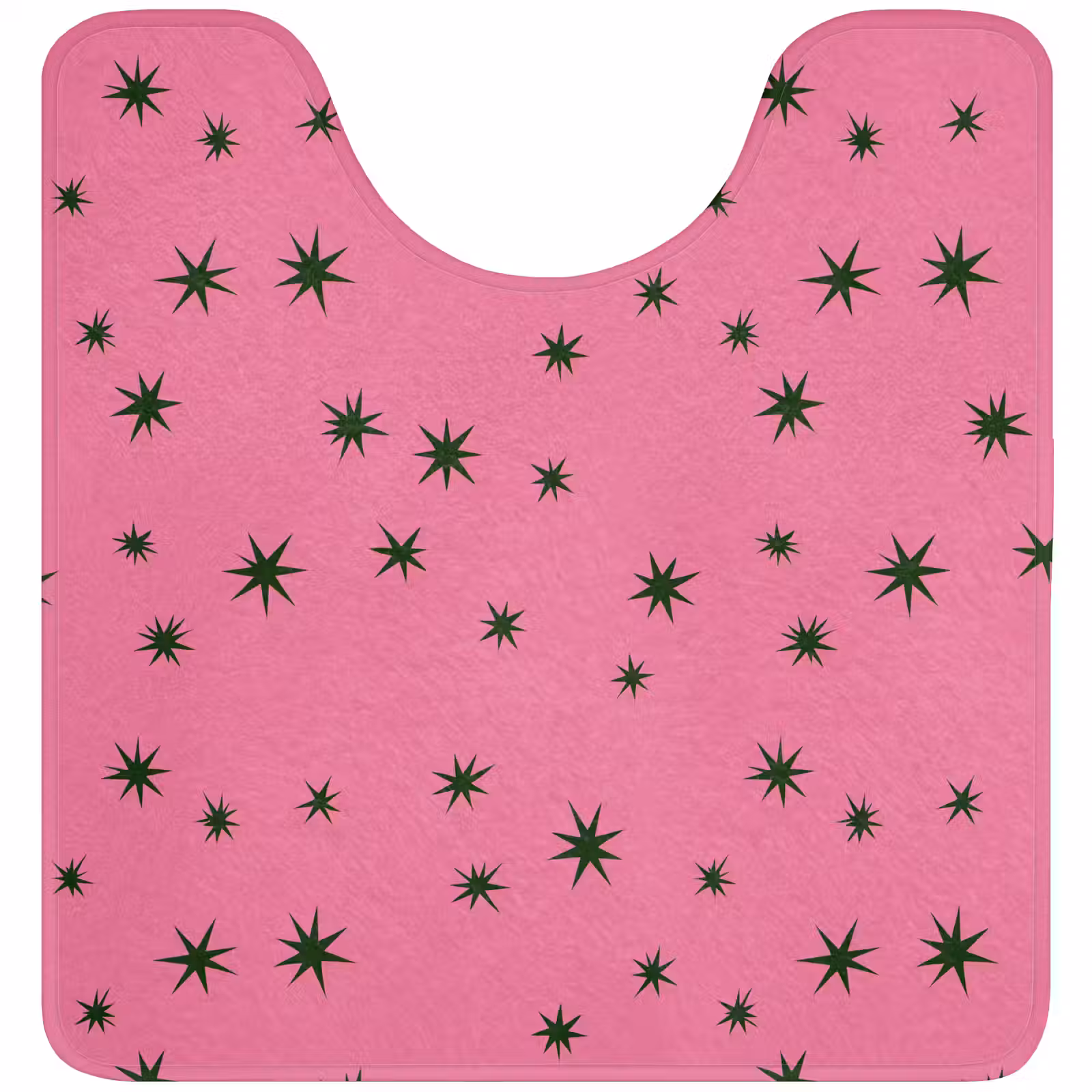 WC Mat - Ster - Groen - Roze - Kerst — 1