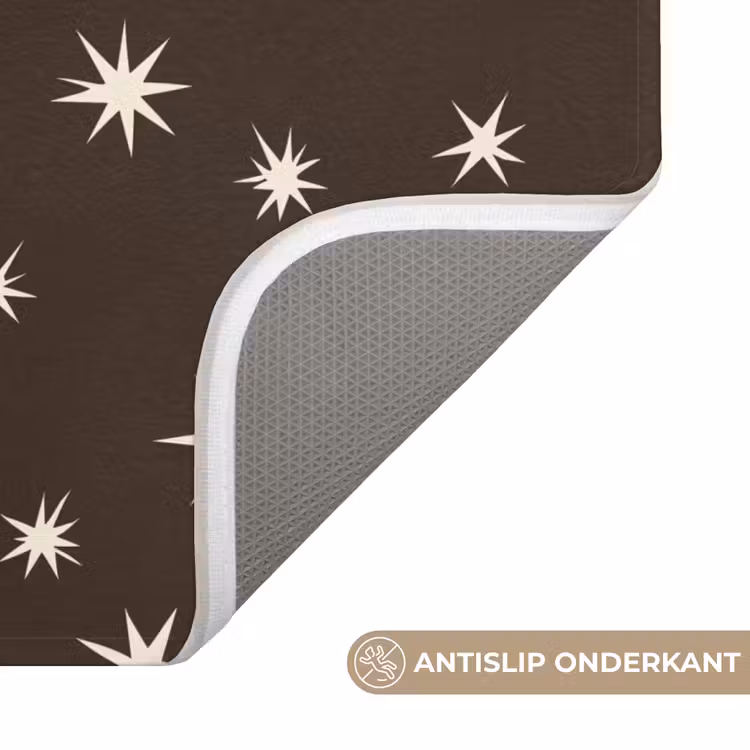 WC Mat - Bruin - Ster - Kerst — 4