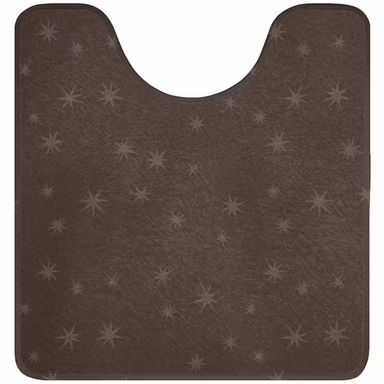 WC Mat - Bruin - Sterren - Kerst — 1
