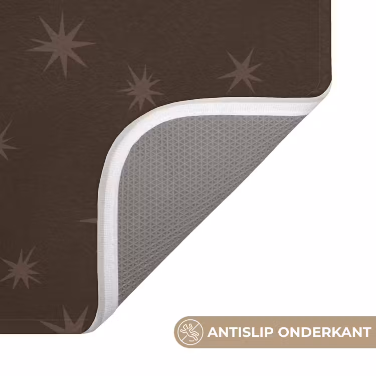 WC Mat - Bruin - Sterren - Kerst — 4