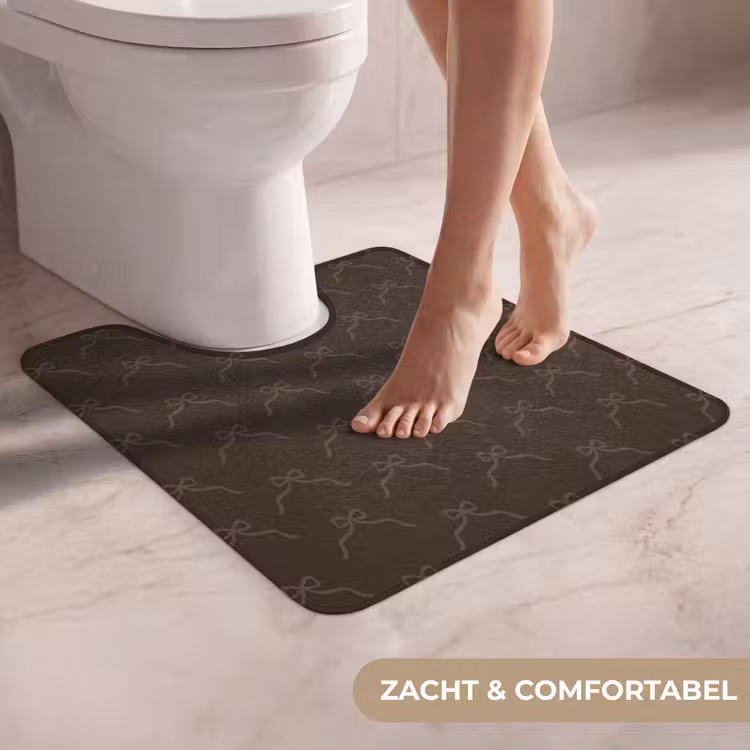 WC Mat - Kerst - Bruin - Strik — 5