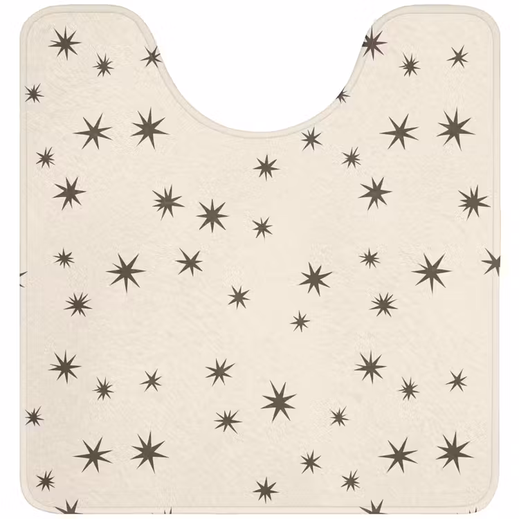 WC Mat - Kerst - Ster - Bruin — 1