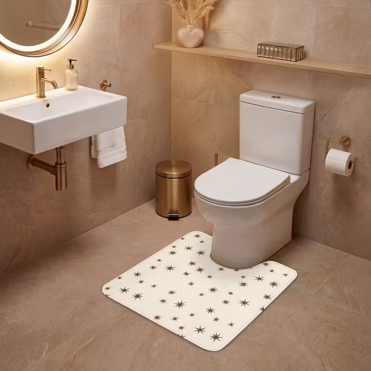 WC Mat - Kerst - Ster - Bruin — 3