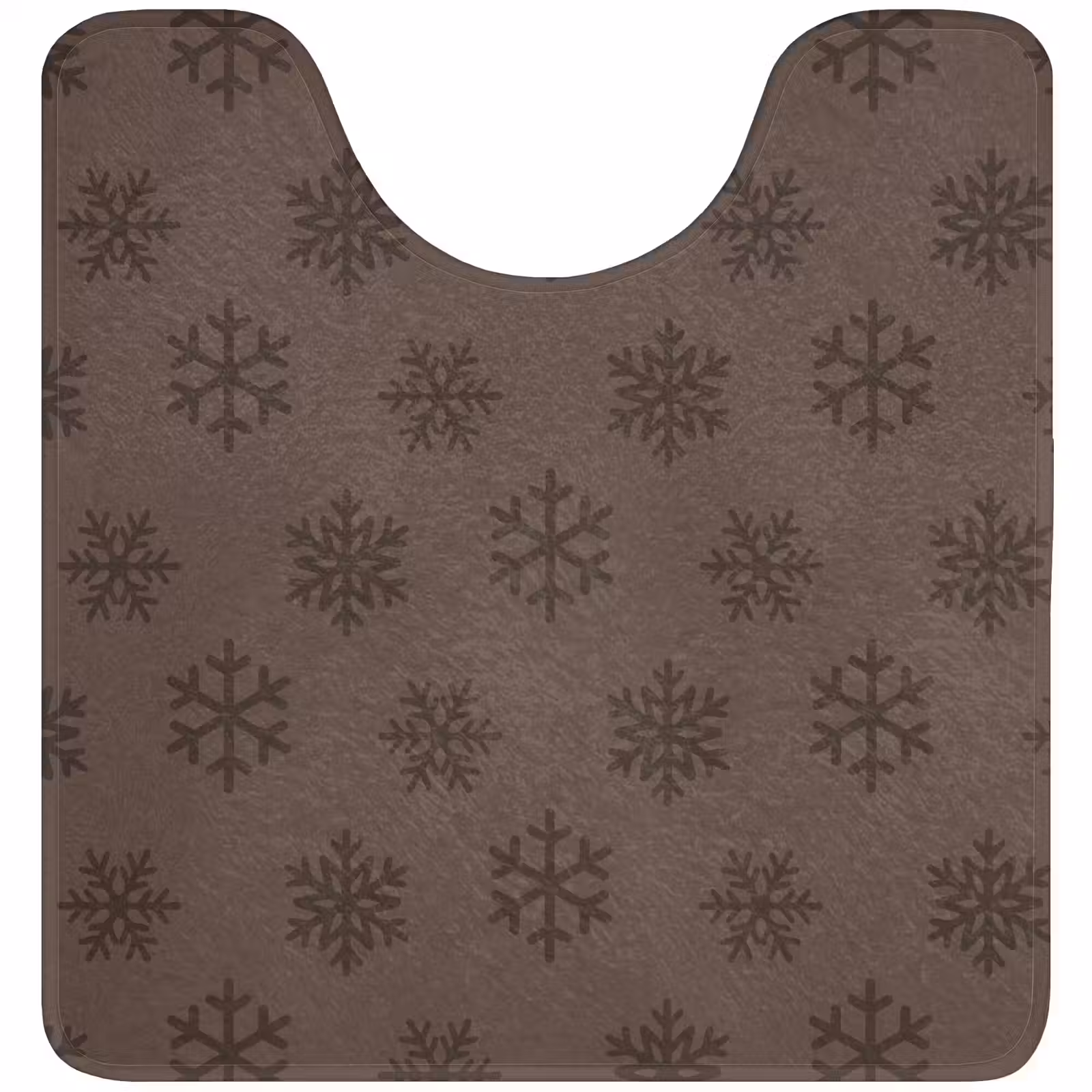 WC Mat - Sneeuwvlok - Kerst - Bruin — 1