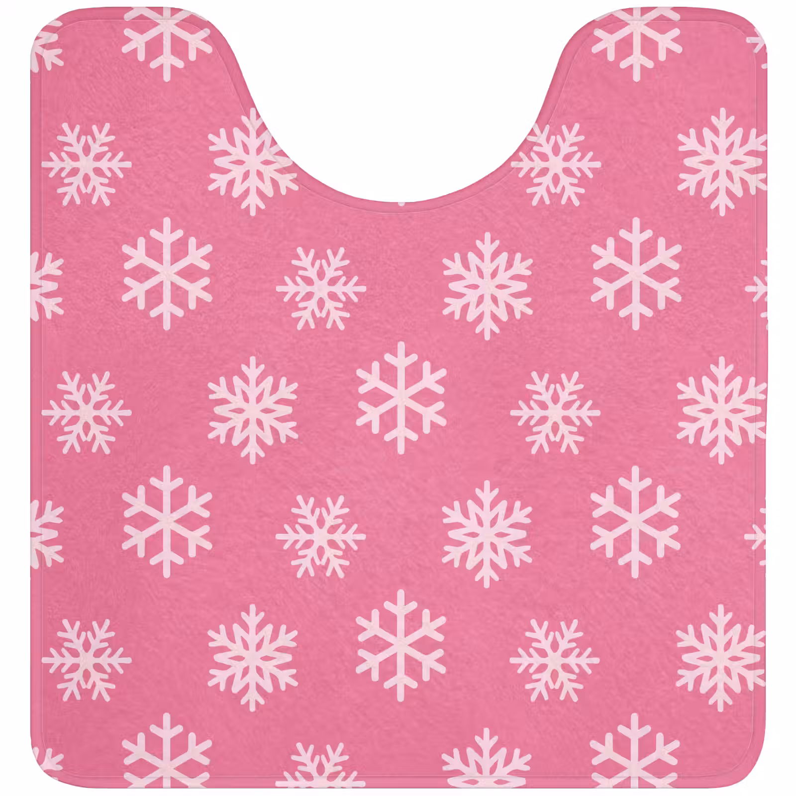 WC Mat - Sneeuwvlok - Kerst - Roze — 1