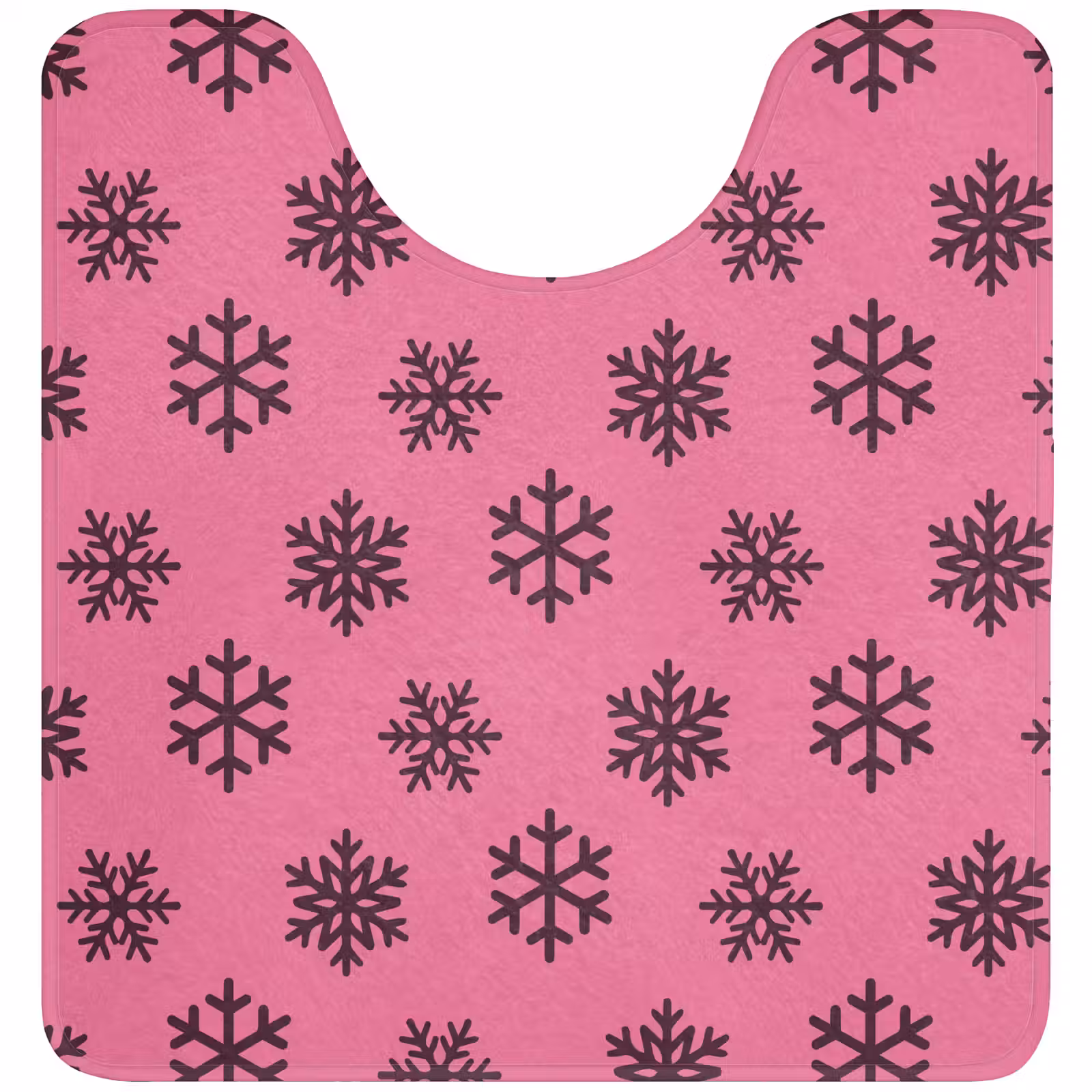 WC Mat - Sneeuwvlok - Paars - Roze - Kerst — 1