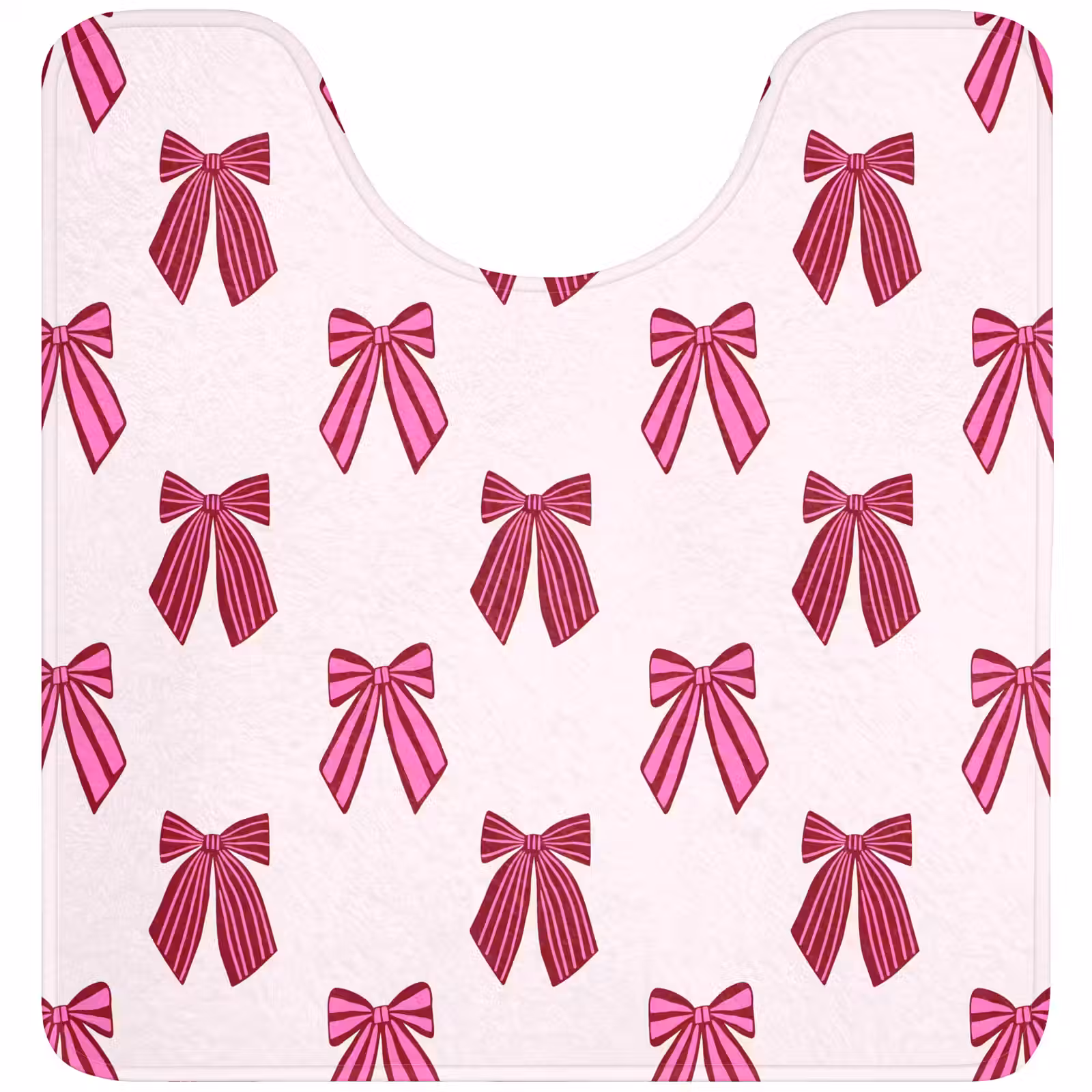 WC Mat - Strikken - Kerst - Roze — 1