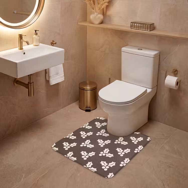 WC Mat - Hulst - Bruin - Kerst — 3