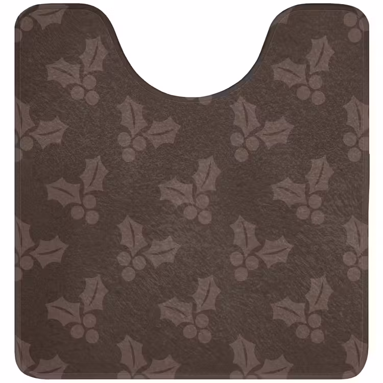 WC Mat - Kerst - Hulst - Bruin — 1