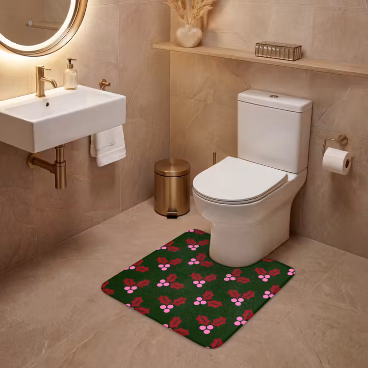 WC Mat - Neon - Hulst - Kerst — 3