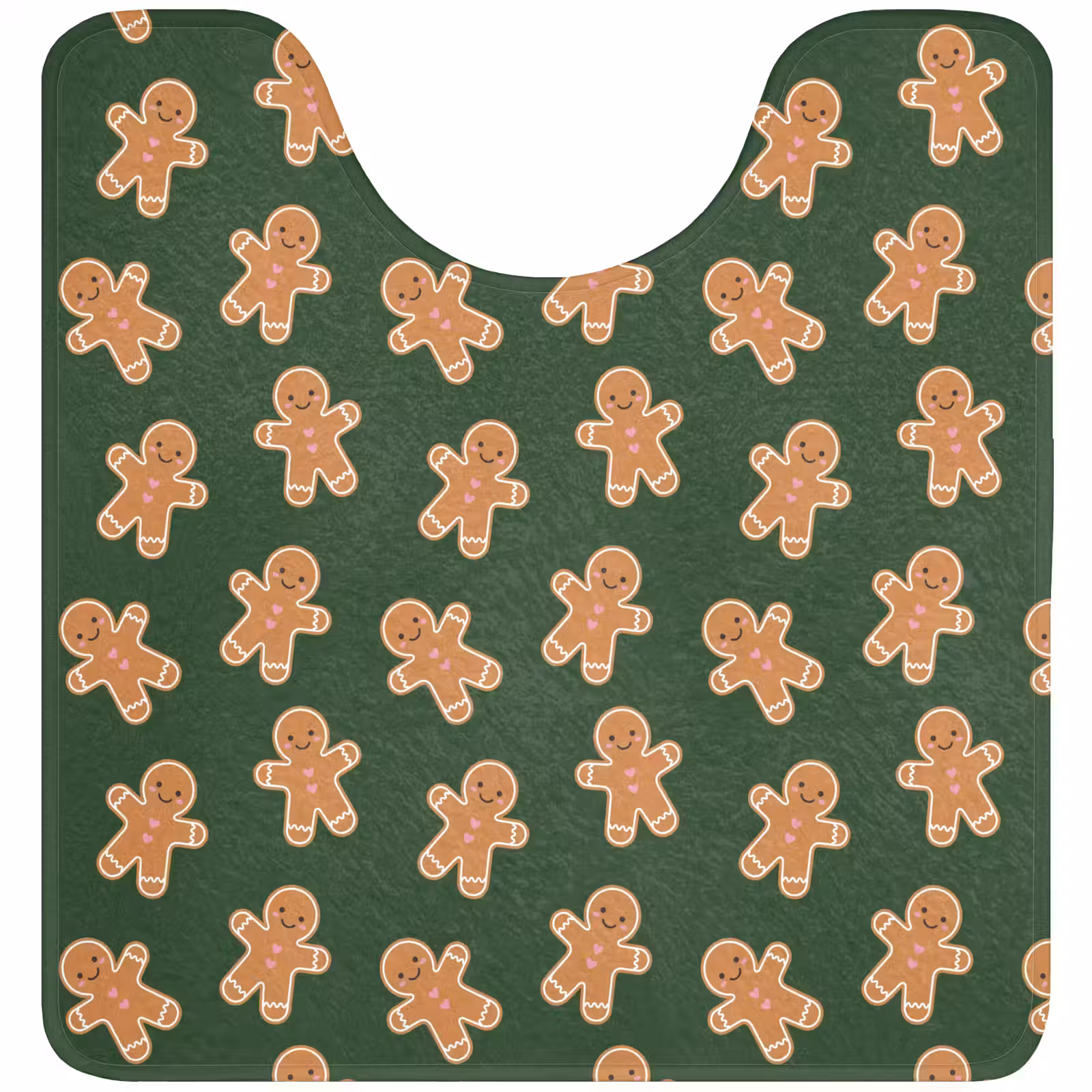 WC Mat - Peperkoek - Kerst - Groen - Bruin — 1
