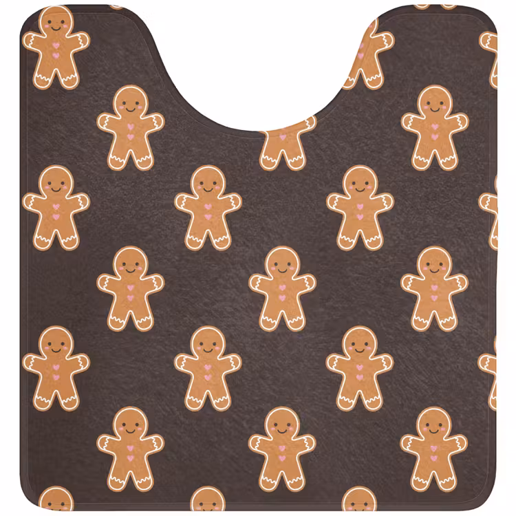 WC Mat - Peperkoek - Bruin - Kerst — 1
