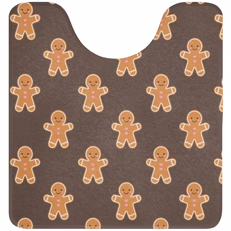 WC Mat - Peperkoek - Kerst - Bruin — 1