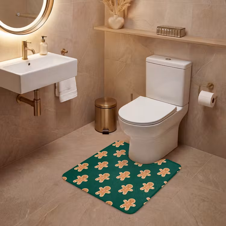WC Mat - Peperkoek - Kerst - Groen — 3