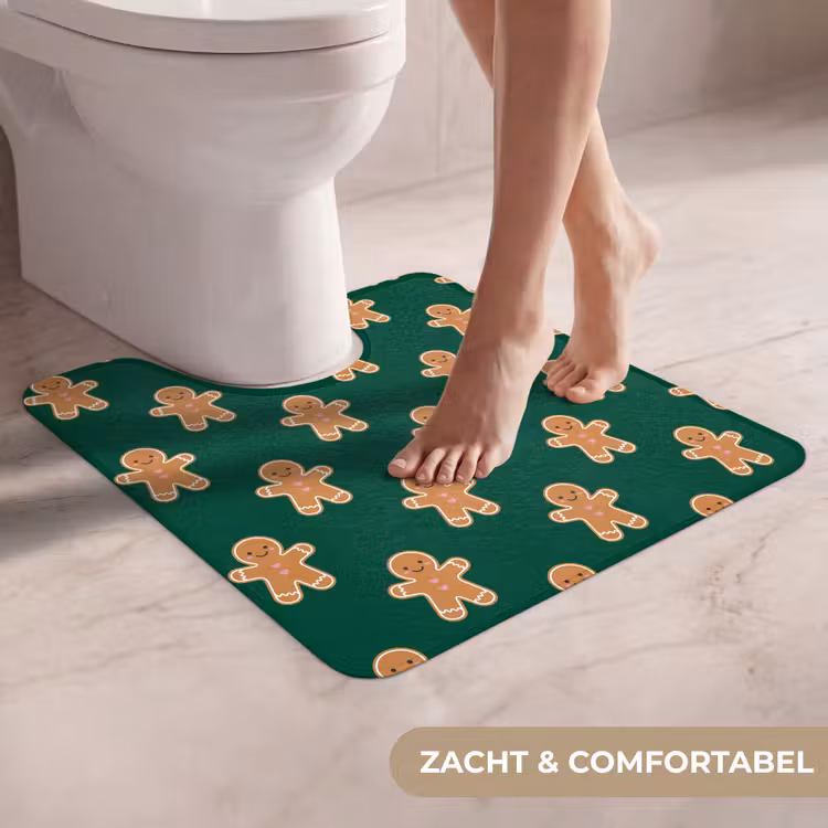 WC Mat - Peperkoek - Kerst - Groen — 5