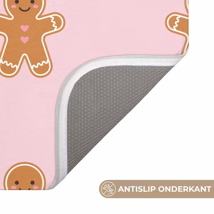 WC Mat - Peperkoek - Kerst - Roze — 4
