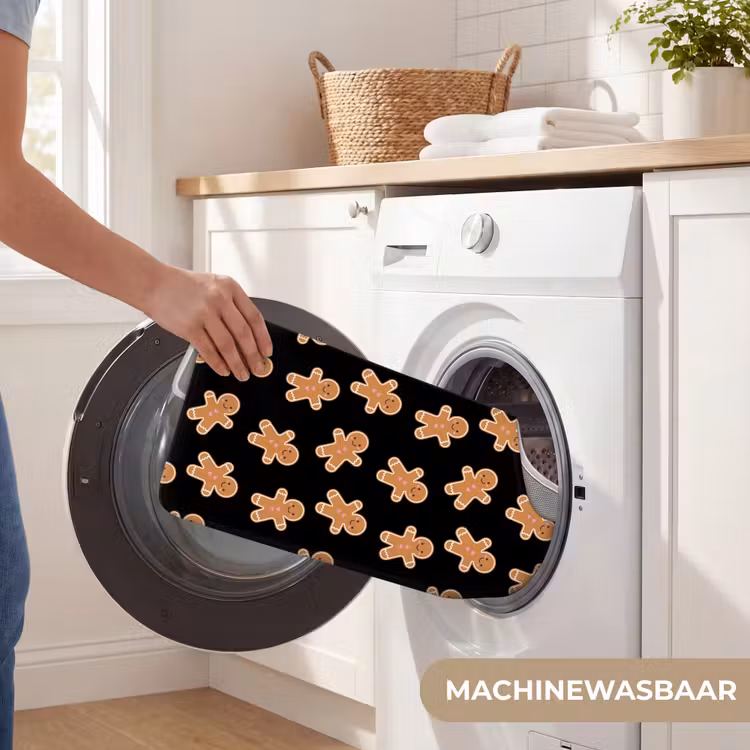 WC Mat - Peperkoek - Kerst - Zwart - Bruin — 6