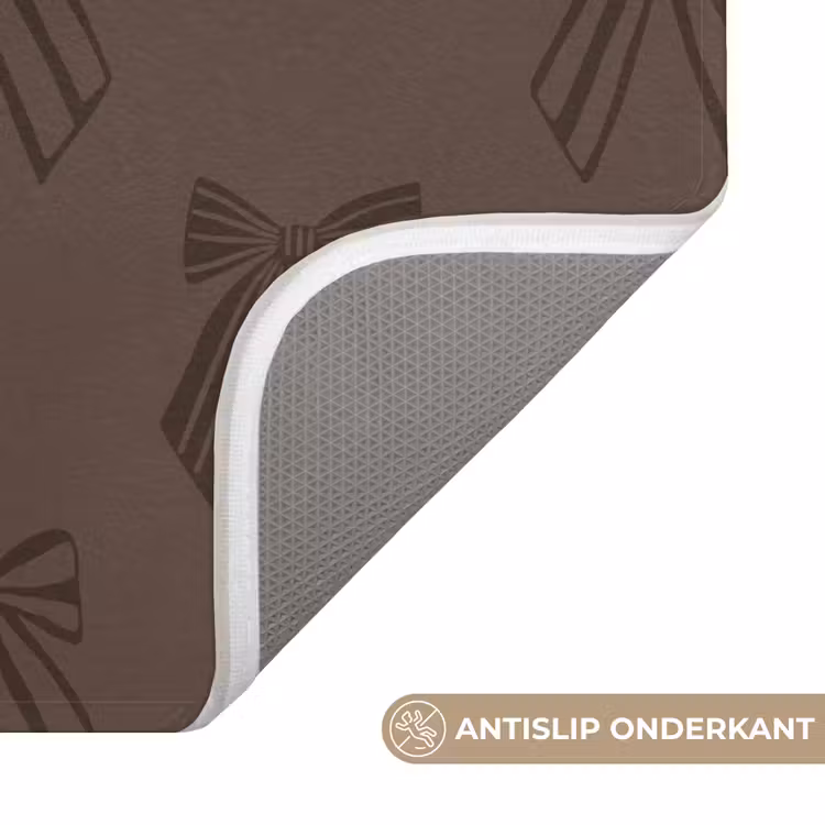 WC Mat - Strikken - Kerst - Bruin — 4