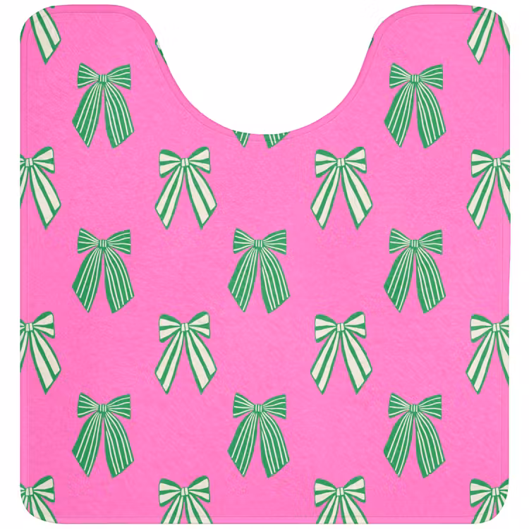 WC Mat - Strikken - Kerst - Neon - Roze - Groen — 1