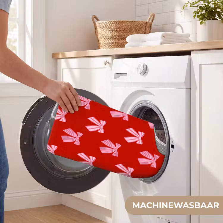 WC Mat - Strikken - Kerst - Rood - Roze — 6
