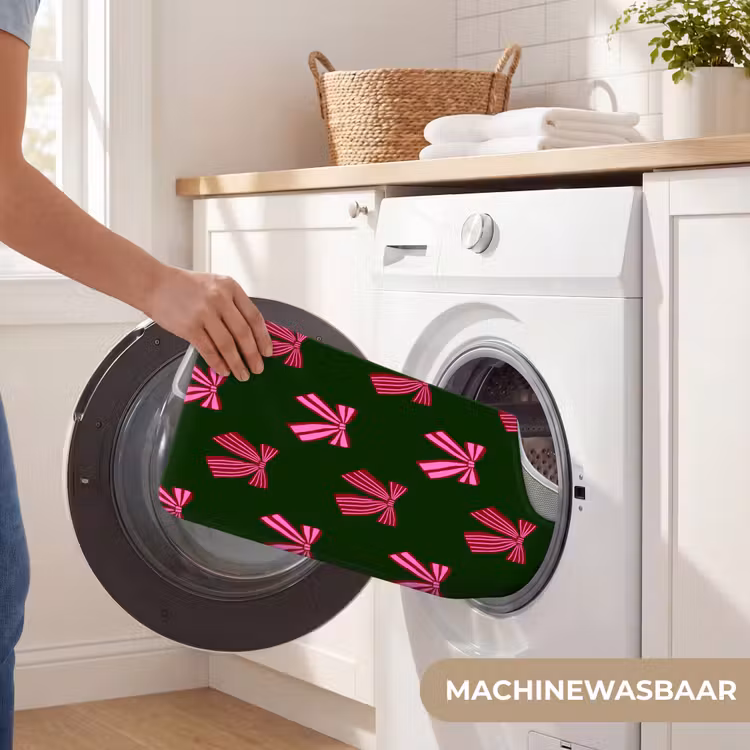 WC Mat - Strikken - Kerst - Roze - Groen — 6