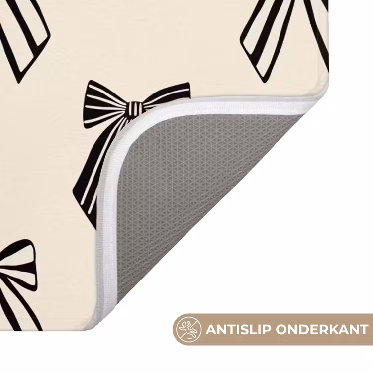 WC Mat - Strikken - Kerst - Zwart — 4