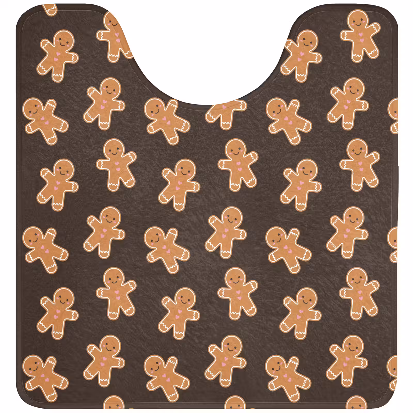 WC Mat - Bruin - Peperkoek - Kerst — 1
