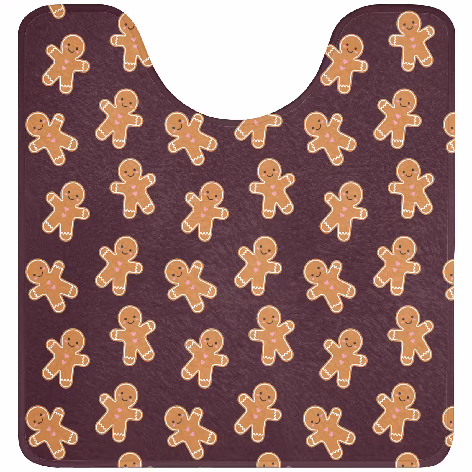 WC Mat - Burgudy - Peperkoek - Kerst — 1