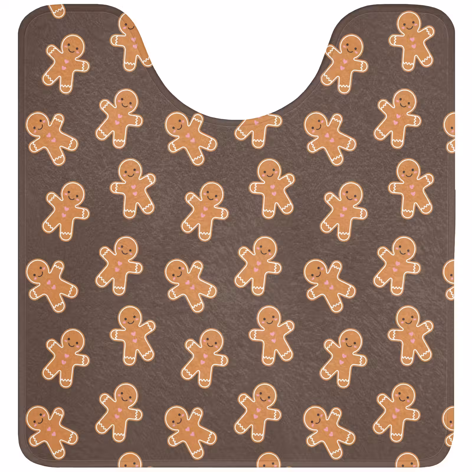 WC Mat - Peperkoek - Kerstmis - Bruin — 1