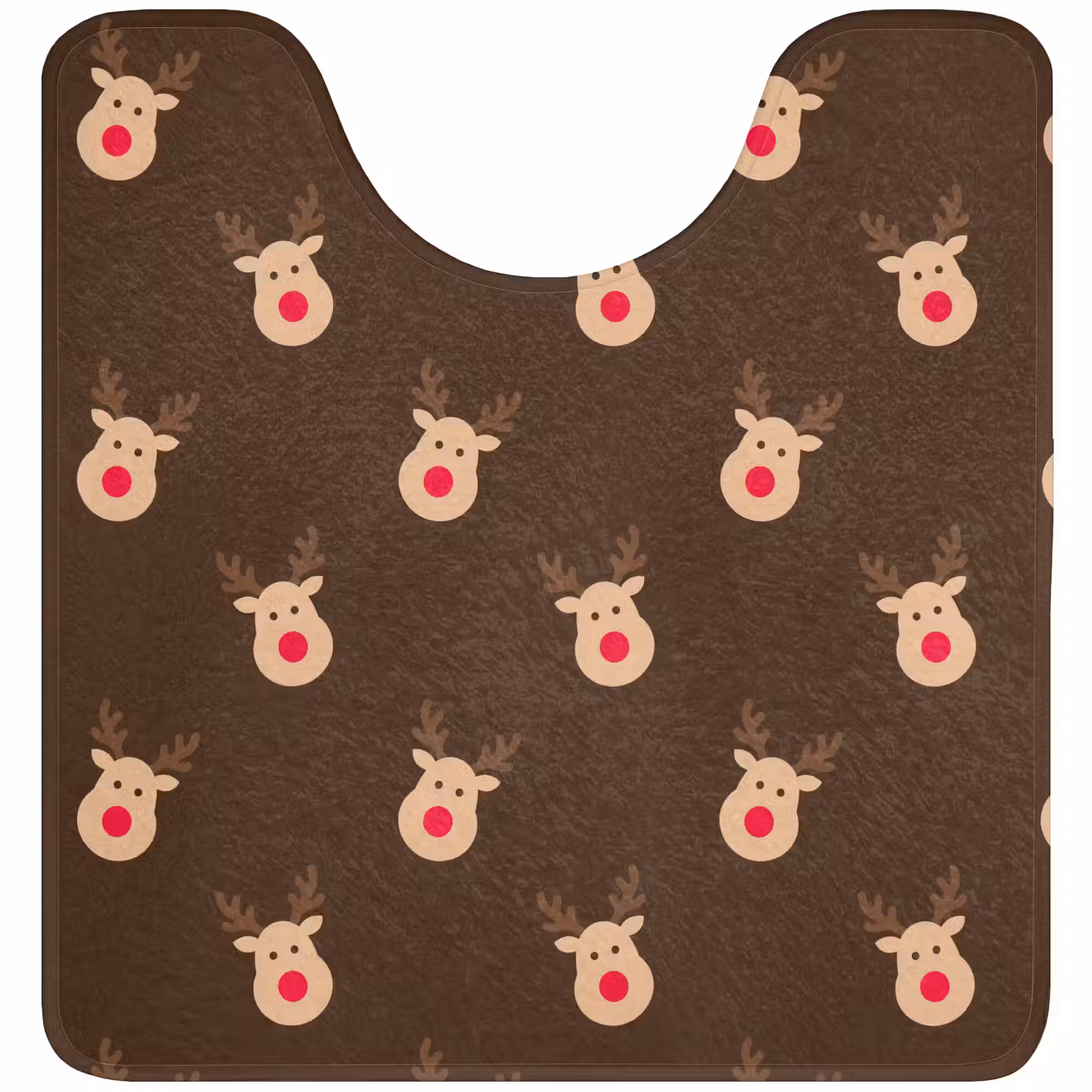 WC Mat - Rendieren - Kerst - Bruin — 1