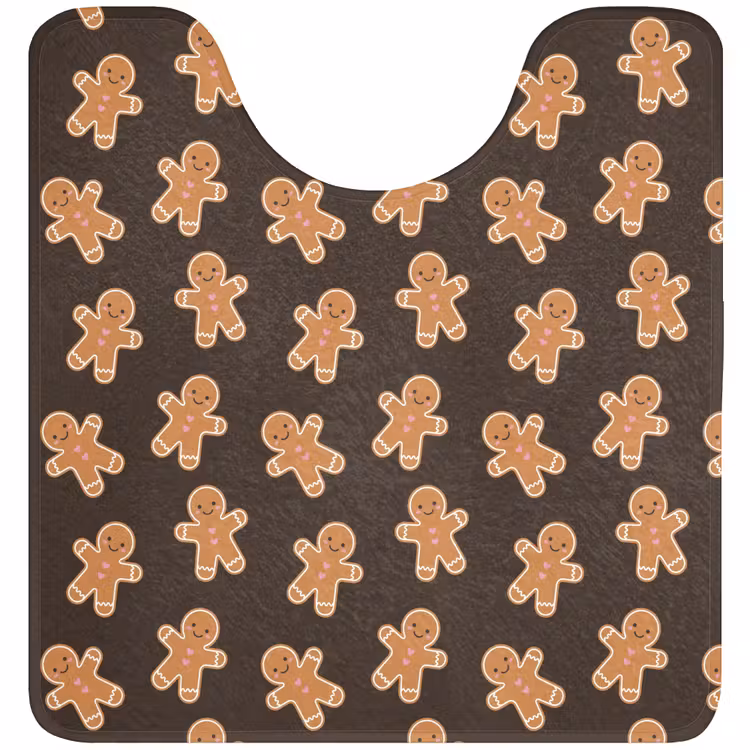 WC Mat - Bruin - Peperkoek - Kerst — 1