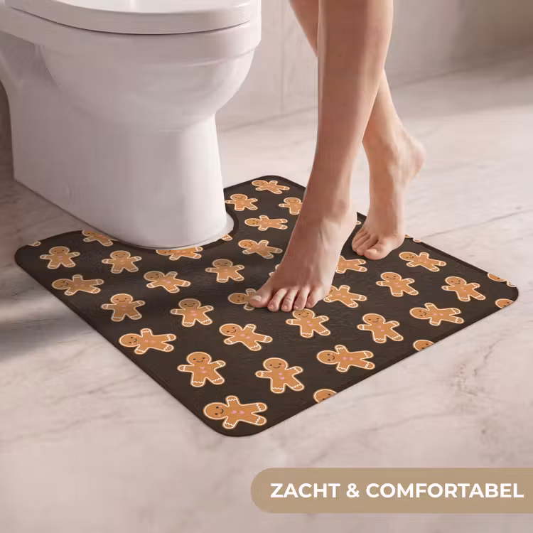 WC Mat - Bruin - Peperkoek - Kerst — 5