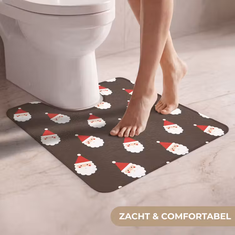 WC Mat - Kerstman - Kerst - Bruin — 5