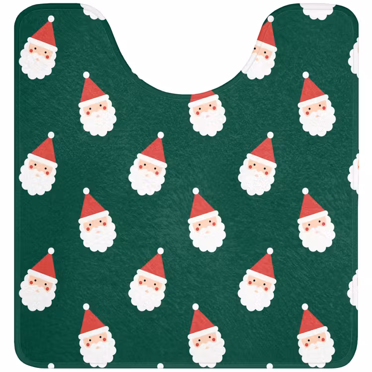 WC Mat - Kerstman - Kerst - Groen — 1