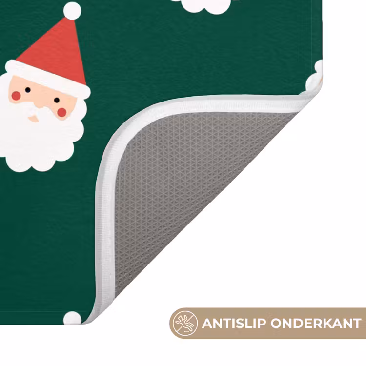WC Mat - Kerstman - Kerst - Groen — 4