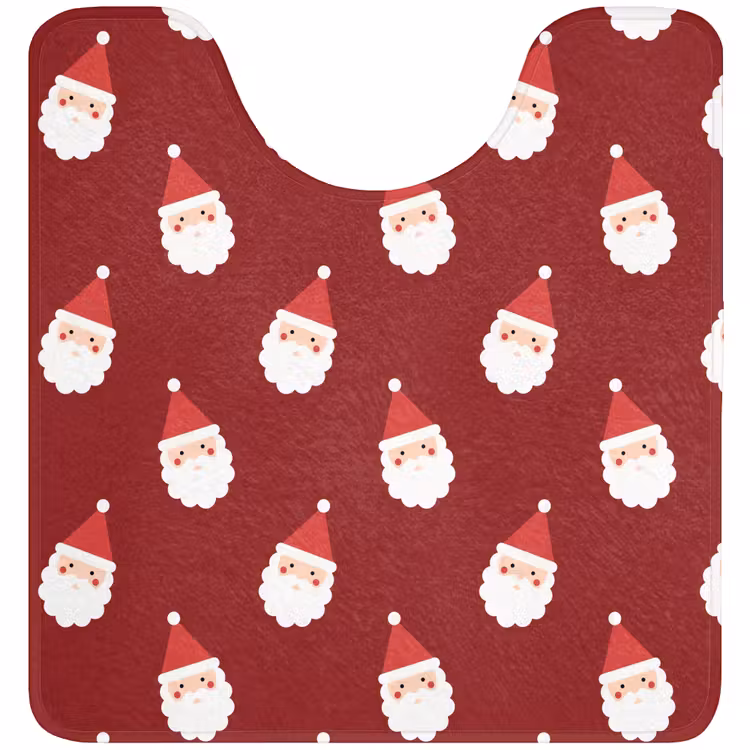 WC Mat - Kerstman - Kerst - Rood — 1