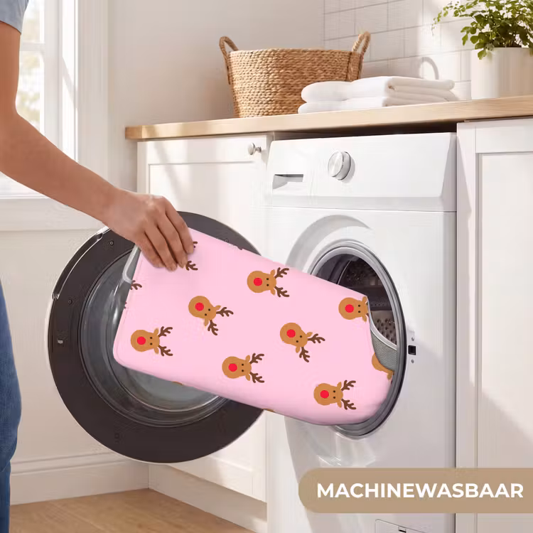 WC Mat - Rendieren - Kerst - Roze - Rood — 6