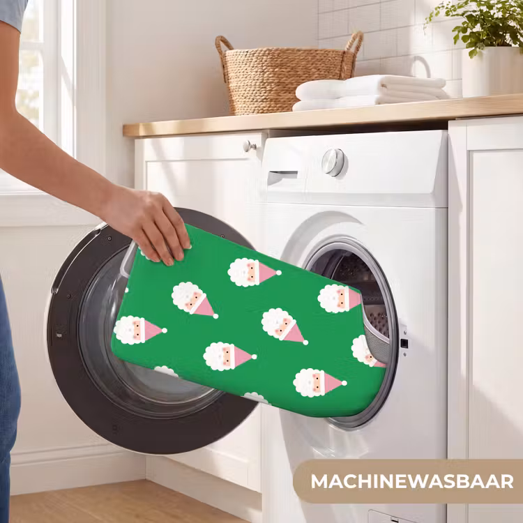 WC Mat - Kerstman - Kerst - Roze - Groen — 6