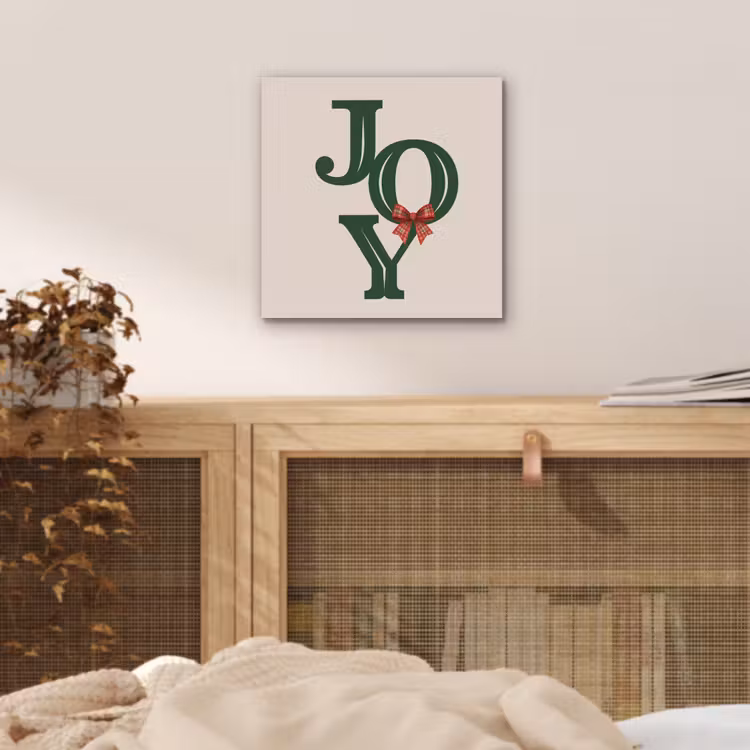 Aluminium schilderij - Tekst - Kerst - Groen — 4